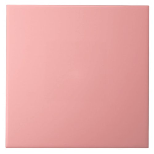 Colorful leaf pattern solid pink ceramic tile