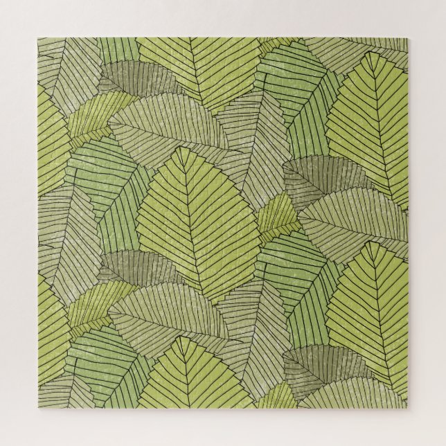 Colorful Leafs Pattern Design Jigsaw Puzzle (Vertical)