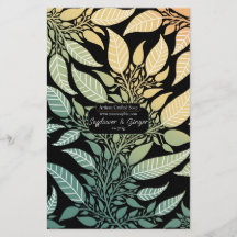 Colorful Leafy Design Soap Wrap Paper Sheet
