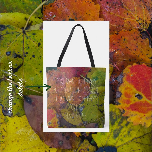 Colorful leaves after rain tote bag (Creator Uploaded)