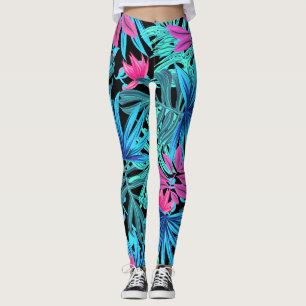 Colorful Leaves Art Leggings