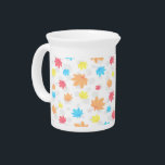 Colorful Leaves Beverage Pitcher<br><div class="desc">This pretty design can give you the beauty of Autunm all year long.  The various colors will match just about everything in your house.</div>