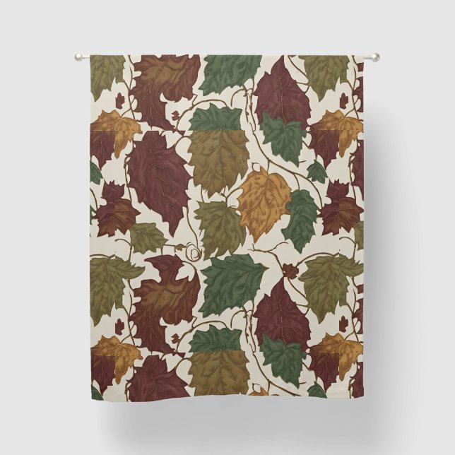 Colorful Leaves Blackout Curtains (Front)