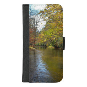 Colorful Leaves Fall Reflections on Autumn Stream iPhone 8/7 Plus Wallet Case