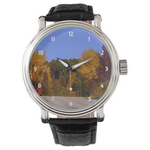 Colorful Leaves Fall Season Trolley Car Travel WI Watch