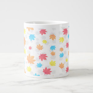 Colorful Leaves Giant Coffee Mug