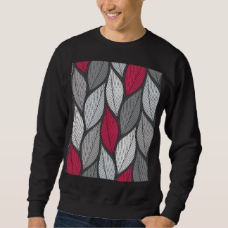 Colorful leaves: hand-drawn seamless pattern. sweatshirt