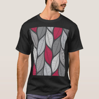 Colorful leaves: hand-drawn seamless pattern. T-Shirt