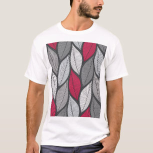 Colorful leaves: hand-drawn seamless pattern. T-Shirt