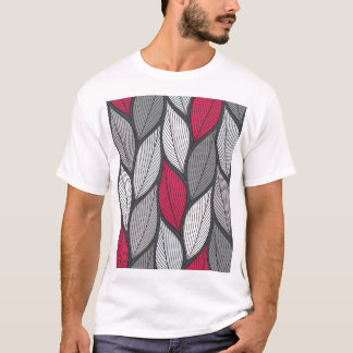 Colorful leaves: hand-drawn seamless pattern. T-Shirt