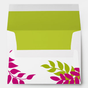 Colorful Leaves Illustration Envelope