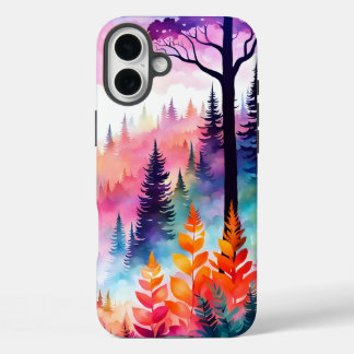 Colorful Leaves N Trees of the forest on Mountain iPhone 16 Plus Case