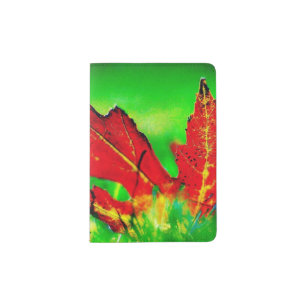 Colorful Leaves Of Fall Passport Book Holder