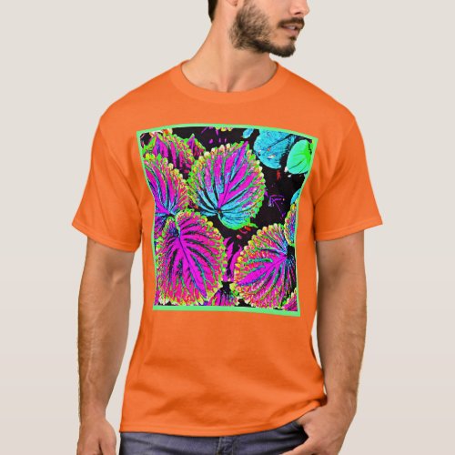 Colorful Leaves Pattern T_Shirt