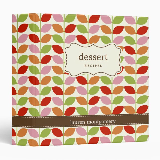 Colorful Leaves Personalized Binder (Front/Spine)