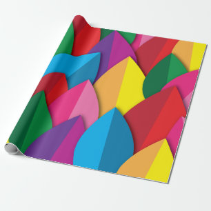Colorful Leaves Wrapping Paper