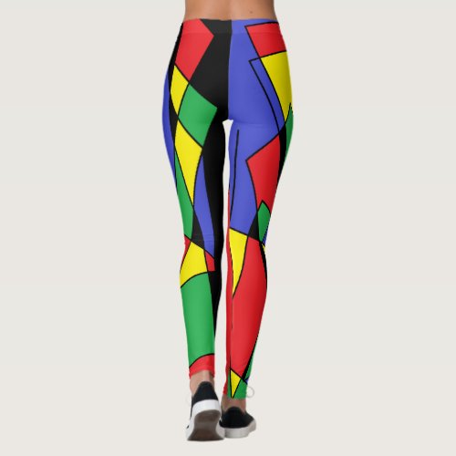 Colorful Leggings Abstract Colors