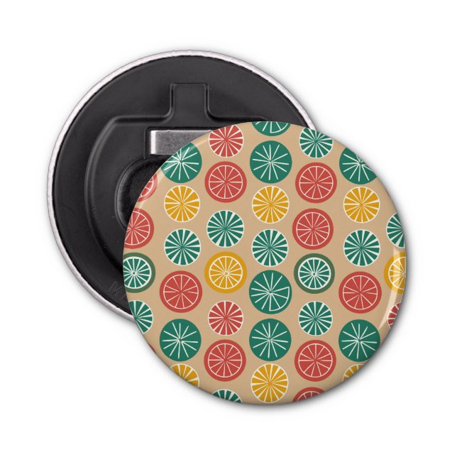 Colorful Lemons Bottle Opener (Front)
