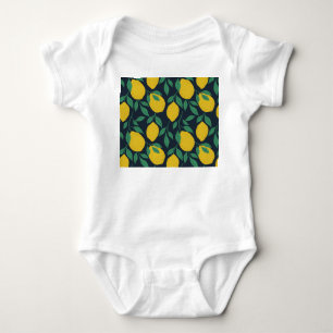 Colorful Lemons: Hand Drawn Vibrance. Baby Bodysuit