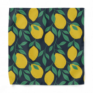 Colorful Lemons: Hand Drawn Vibrance. Bandana
