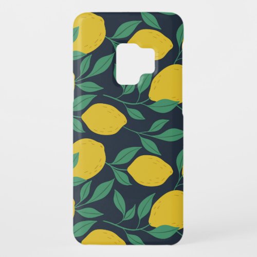 Colorful Lemons Hand Drawn Vibrance Case_Mate Samsung Galaxy S9 Case