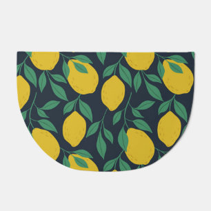 Colorful Lemons: Hand Drawn Vibrance. Doormat