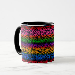 Colorful Leopard Animal Print Design  Mug