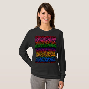 Colorful Leopard Animal Print Design T-Shirt