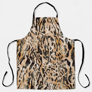 Colorful Leopard Meter Textile Pattern Apron