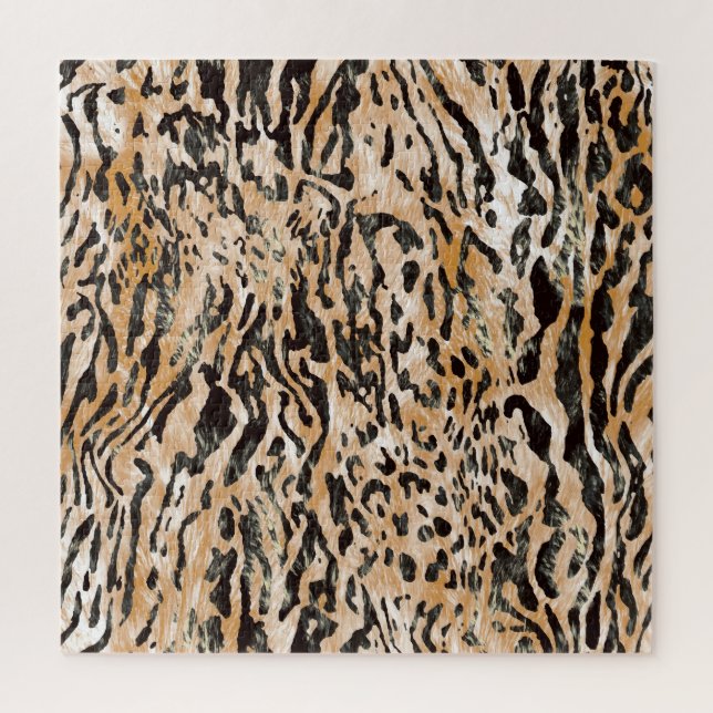 Colorful Leopard Meter Textile Pattern Jigsaw Puzzle (Vertical)