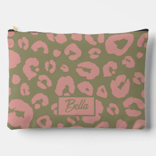 Colorful Leopard Pattern Accessory Pouch