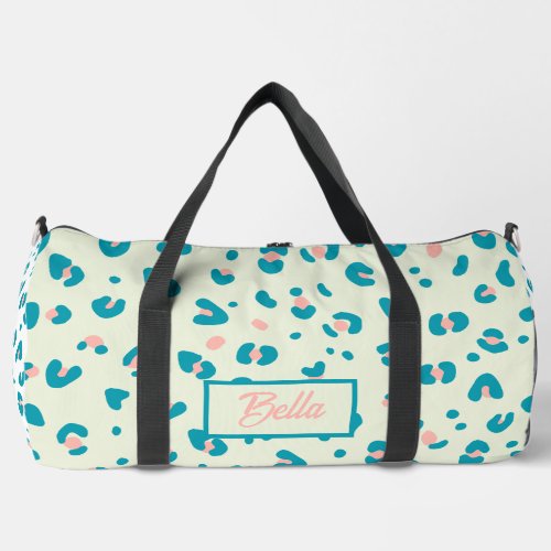 Colorful Leopard Pattern Duffle Bag