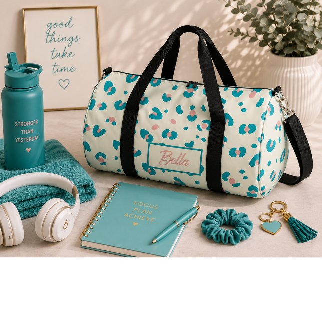 Colorful Leopard Pattern Duffle Bag (Creator Uploaded)