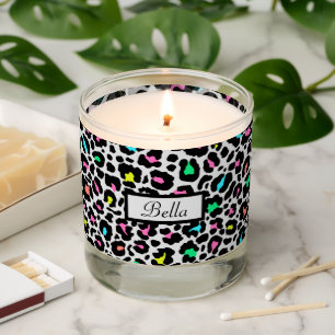 Colorful Leopard Pattern Scented Candle