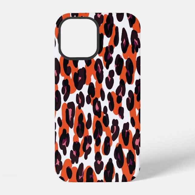 Colorful Leopard Pattern: Seamless Design. Iphone Case (Back)