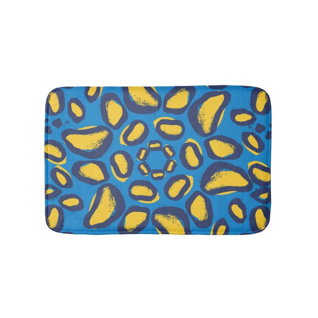 Colorful leopard print, seamless texture. bath mat (Front)
