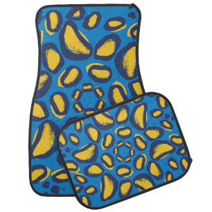 Colorful leopard print, seamless texture. car floor mat