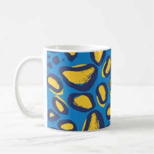 Colorful leopard print, seamless texture. coffee mug