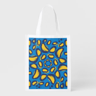 Colorful leopard print, seamless texture. grocery bag