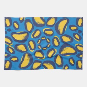Colorful leopard print, seamless texture. kitchen towel