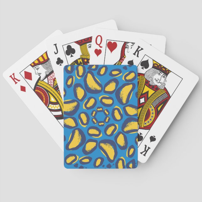 Colorful leopard print, seamless texture. poker cards (Back)