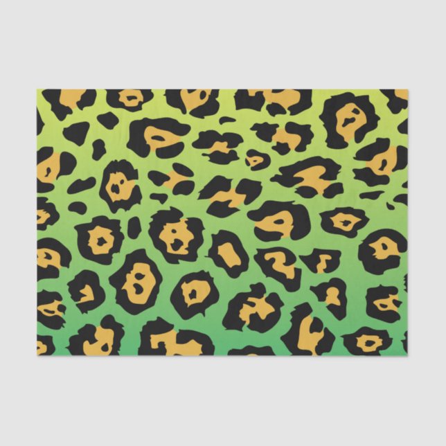 Colorful Leopard Print Tissue Paper (Front)