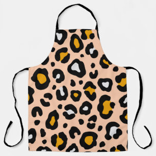 Colorful leopard seamless pattern. Fashion stylish Apron