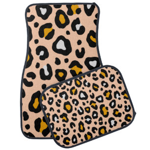 Colorful leopard seamless pattern. Fashion stylish Car Floor Mat