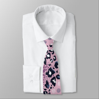 Colorful Leopard Skin Pattern Neck Tie