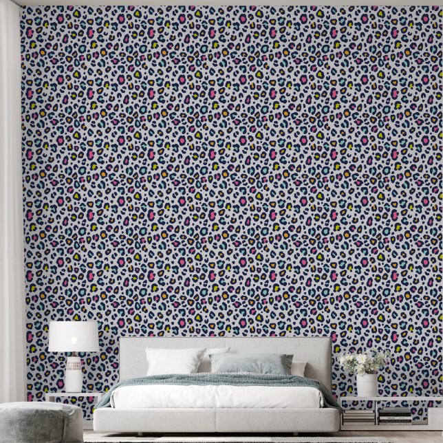 Colorful Leopard Wallpaper (Bedroom)