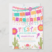 Colorful Let's Fiesta Bridal Shower Invitation (Front)