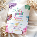 Colorful Let's Paint Kid's Any Age Birthday Party Invitation<br><div class="desc">Colorful Let's Paint Kid's Any Age Birthday Party Invitation</div>