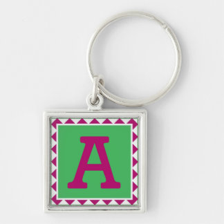 Colorful Letter 'A' - Keychain
