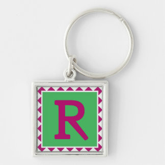 Colorful Letter 'R' - Keychain